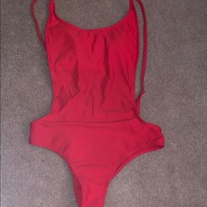 One piece bathing suit!